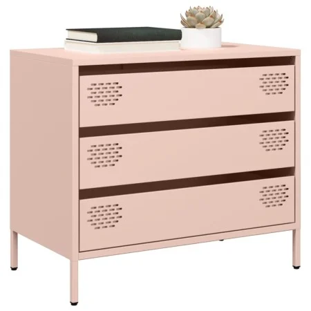 Aparador de acero laminado en frío rosa 68x39x58,5 cm de , Aparadores - Ref: Foro24-851293, Precio: 83,49 €, Descuento: %