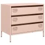 Aparador de acero laminado en frío rosa 68x39x58,5 cm de , Aparadores - Ref: Foro24-851293, Precio: 83,49 €, Descuento: %