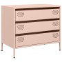 Aparador de acero laminado en frío rosa 68x39x58,5 cm de , Aparadores - Ref: Foro24-851293, Precio: 84,26 €, Descuento: %