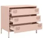 Aparador de acero laminado en frío rosa 68x39x58,5 cm de , Aparadores - Ref: Foro24-851293, Precio: 83,49 €, Descuento: %