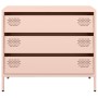 Aparador de acero laminado en frío rosa 68x39x58,5 cm de , Aparadores - Ref: Foro24-851293, Precio: 84,26 €, Descuento: %