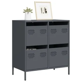 Aparador de acero laminado en frío antracita 68x39x73,5 cm by , Sideboards - Ref: Foro24-851258, Price: 99,51 €, Discount: %