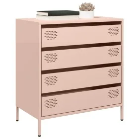 Aparador de acero laminado en frío rosa 68x39x73,5 cm de , Aparadores - Ref: Foro24-851287, Precio: 130,27 €, Descuento: %