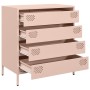 Aparador de acero laminado en frío rosa 68x39x73,5 cm de , Aparadores - Ref: Foro24-851287, Precio: 131,96 €, Descuento: %