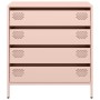 Aparador de acero laminado en frío rosa 68x39x73,5 cm de , Aparadores - Ref: Foro24-851287, Precio: 131,96 €, Descuento: %