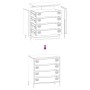 Aparador de acero laminado en frío rosa 68x39x73,5 cm de , Aparadores - Ref: Foro24-851287, Precio: 131,96 €, Descuento: %