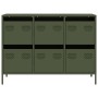 Aparador de acero laminado en frío verde oliva 101,5x39x73,5 cm de , Aparadores - Ref: Foro24-851266, Precio: 133,75 €, Descu...