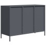 Aparador acero laminado en frío gris antracita 101,5x39x73,5 cm de , Aparadores - Ref: Foro24-851264, Precio: 133,90 €, Descu...