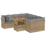 Set de sofás de jardín con cojines 9 pzas ratán sintético beige de , Conjuntos de jardín - Ref: Foro24-3326908, Precio: 628,5...