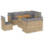 Set de sofás de jardín con cojines 9 pzas ratán sintético beige de , Conjuntos de jardín - Ref: Foro24-3326943, Precio: 630,3...