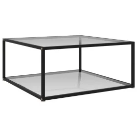 Transparent tempered glass coffee table 80x80x35 cm by vidaXL, Coffee table - Ref: Foro24-322892, Price: 118,94 €, Discount: %