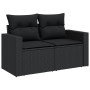 Set de sofás de jardín 7 pzas con cojines ratán sintético negro de , Conjuntos de jardín - Ref: Foro24-3326995, Precio: 550,3...