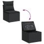 Set de sofás de jardín 7 pzas con cojines ratán sintético negro de , Conjuntos de jardín - Ref: Foro24-3326995, Precio: 550,3...
