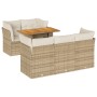 Juego de sofás jardín con cojines 6 pzas ratán sintético beige de , Conjuntos de jardín - Ref: Foro24-3326886, Precio: 476,89...