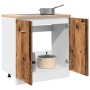 Armario bajo fregadero madera envejecida 80x46x81,5 cm de , Armarios de cocina - Ref: Foro24-856077, Precio: 78,17 €, Descuen...