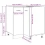 Armario cocina madera ingeniería roble artisan 75,5x75,5x81,5cm de , Armarios de cocina - Ref: Foro24-856096, Precio: 107,16 ...
