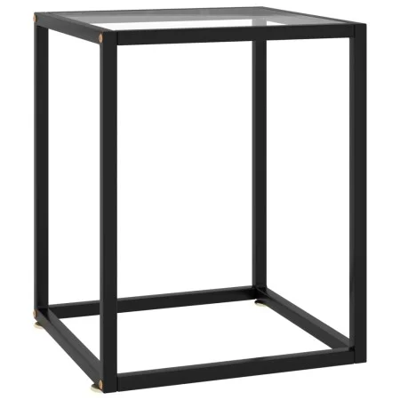 Mesa de centro con vidrio templado negra 40x40x50 cm de vidaXL, Mesas de centro - Ref: Foro24-322907, Precio: 37,61 €, Descue...