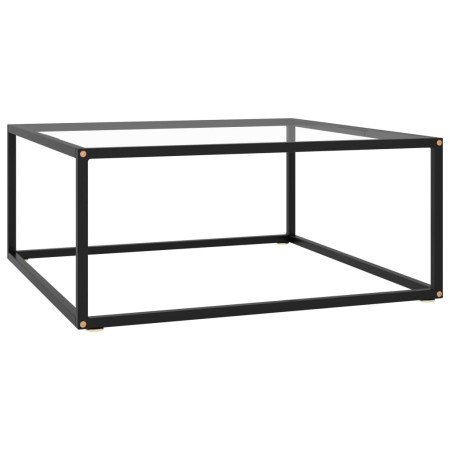 Mesa de centro negra con vidrio templado 80x80x35 cm de vidaXL, Mesas de centro - Ref: Foro24-322875, Precio: 94,78 €, Descue...