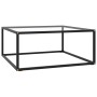 Mesa de centro negra con vidrio templado 80x80x35 cm de vidaXL, Mesas de centro - Ref: Foro24-322875, Precio: 94,78 €, Descue...