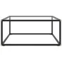 Mesa de centro negra con vidrio templado 80x80x35 cm de vidaXL, Mesas de centro - Ref: Foro24-322875, Precio: 93,05 €, Descue...