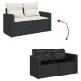 Set de sofás de jardín y cojines 10 pzas ratán sintético negro de , Conjuntos de jardín - Ref: Foro24-3327080, Precio: 647,39...