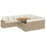 Set de sofás de jardín 11pzas con cojines ratán sintético beige de , Conjuntos de jardín - Ref: Foro24-3327089, Precio: 859,6...