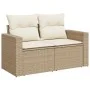 Set de sofás de jardín 11pzas con cojines ratán sintético beige de , Conjuntos de jardín - Ref: Foro24-3327089, Precio: 859,6...