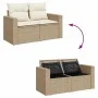 Set de sofás de jardín 11pzas con cojines ratán sintético beige de , Conjuntos de jardín - Ref: Foro24-3327089, Precio: 859,6...