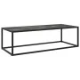 Mesa de centro negra con vidrio de mármol negro 120x50x35 cm de vidaXL, Mesas de centro - Ref: Foro24-322886, Precio: 98,46 €...