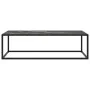 Mesa de centro negra con vidrio de mármol negro 120x50x35 cm de vidaXL, Mesas de centro - Ref: Foro24-322886, Precio: 98,46 €...