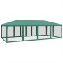 Carpa para fiestas con 12 paredes de malla HDPE verde 8x4 m de , Tiendas de campaña - Ref: Foro24-4010073, Precio: 211,68 €, ...