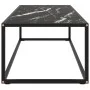 Mesa de centro negra con vidrio de mármol negro 120x50x35 cm de vidaXL, Mesas de centro - Ref: Foro24-322886, Precio: 98,46 €...