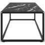 Mesa de centro negra con vidrio de mármol negro 120x50x35 cm de vidaXL, Mesas de centro - Ref: Foro24-322886, Precio: 100,19 ...