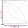 Paneles de pared 12 uds XPS estrella gris 50x50 cm 3 m² von , Wandverkleidung - Ref: Foro24-4100068, Preis: 34,22 €, Rabatt: %