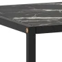 Mesa de centro negra con vidrio de mármol negro 120x50x35 cm de vidaXL, Mesas de centro - Ref: Foro24-322886, Precio: 98,46 €...