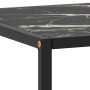 Mesa de centro negra con vidrio de mármol negro 120x50x35 cm de vidaXL, Mesas de centro - Ref: Foro24-322886, Precio: 100,19 ...