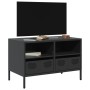 Mueble para TV acero laminado en frío negro 68x39x43,5 cm de , Muebles TV - Ref: Foro24-851316, Precio: 66,60 €, Descuento: %