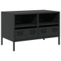 Mueble para TV acero laminado en frío negro 68x39x43,5 cm de , Muebles TV - Ref: Foro24-851316, Precio: 66,60 €, Descuento: %