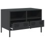 Mueble para TV acero laminado en frío negro 68x39x43,5 cm de , Muebles TV - Ref: Foro24-851316, Precio: 66,60 €, Descuento: %