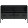 Mueble para TV acero laminado en frío negro 68x39x43,5 cm de , Muebles TV - Ref: Foro24-851316, Precio: 66,60 €, Descuento: %