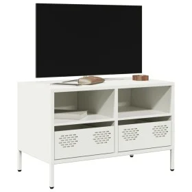 Mueble para TV acero laminado en frío blanco 68x39x43,5 cm de , Muebles TV - Ref: Foro24-851321, Precio: 69,20 €, Descuento: %