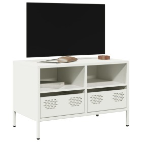 Mueble para TV acero laminado en frío blanco 68x39x43,5 cm de , Muebles TV - Ref: Foro24-851321, Precio: 69,85 €, Descuento: %