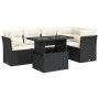 Set de sofás de jardín 6 piezas y cojines ratán sintético negro de , Conjuntos de jardín - Ref: Foro24-3326157, Precio: 425,1...