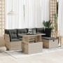 Set de sofás de jardín 6 pzas y cojines ratán sintético gris de , Conjuntos de jardín - Ref: Foro24-3326143, Precio: 423,19 €...
