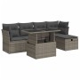 Set de muebles de jardín 6 pzas y cojines ratán sintético gris de , Conjuntos de jardín - Ref: Foro24-3326141, Precio: 391,33...