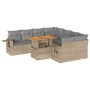 Set de sofás de jardín con cojines 9 pzas ratán sintético beige de , Conjuntos de jardín - Ref: Foro24-3327132, Precio: 659,0...