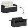 Set de sofás de jardín con cojines 9 pzas ratán sintético negro de , Conjuntos de jardín - Ref: Foro24-3327164, Precio: 625,5...