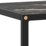 Mueble para TV negro con vidrio de mármol negro 120x40x40 cm de vidaXL, Muebles TV - Ref: Foro24-322862, Precio: 92,18 €, Des...