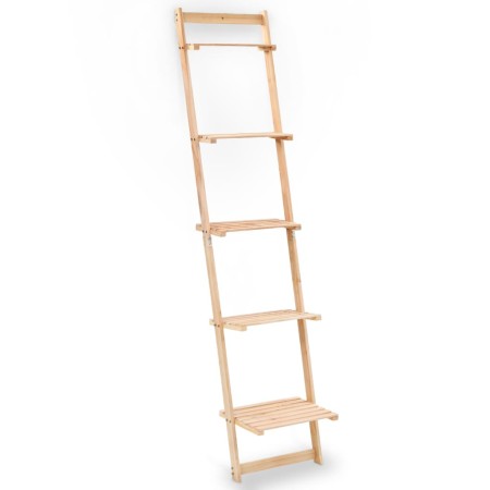 Estante de pared escalera madera de cedro 41,5x30x176 cm en Librerías y estanterías | Comprar online en Foru.es