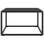 Mesa de centro negra con vidrio negro 60x60x35 cm de vidaXL, Mesas de centro - Ref: Foro24-322872, Precio: 53,74 €, Descuento: %